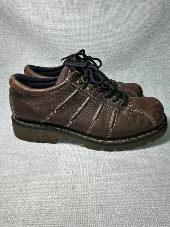 Dr Martens AW004 PC11L Brown Leather Oxford Shoes Mens  Size 13M Y2K Chunky